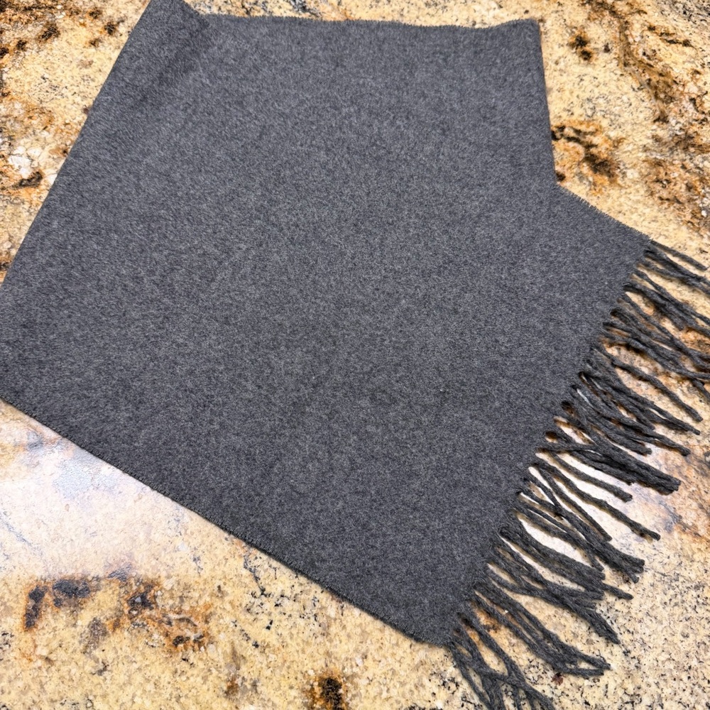 Vintage Stafford Charcoal Gray Men's Cashmink Scarf Classic Made in West Germany